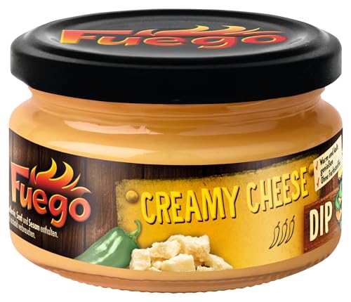 Fuego - Creamy Cheese Dip | Cremig, käsige Dip-Sauce | für Tortilla-Chips | Ohne Geschmacksverstärker, ohne Farbstoffe | 200 ml Fuego - Creamy Cheese Dip | Cremig, käsige Dip-Sauce | für Tortilla-Chips | Ohne Geschmacksverstärker, ohne Farbstoffe | 200 ml von Fuego