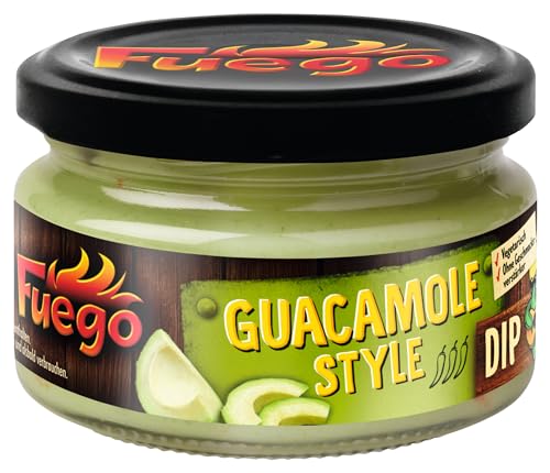 Fuego - Guacamole Dip | Cremige Avocado-Dip-Sauce | für Tortilla-Chips | Vegetarisch, ohne Geschmacksverstärker | 200 ml von Fuego