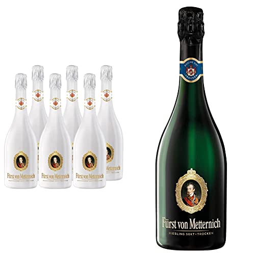 Fürst von Metternich Chardonnay Sekt & Riesling Sekt Trocken (1 x 0, 75 l) Deutschlands beliebtester Premiumsekt von Fürst von Metternich