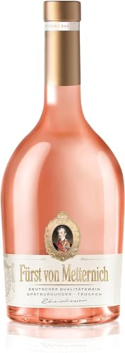 Fürst von Metternich Deutscher Qualitätswein Rheinhessen Spätburgunder Rosé Trocken (1 x 0,75 l) – Eleganter, deutscher Roséwein aus Rheinhessen, feinfruchtig, saftig-frisch mit Aromen von Erdbeeren von Fürst von Metternich