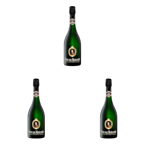 Fürst von Metternich Riesling Sekt Extra Trocken (1 x 0.75 l) (Packung mit 3) von Fürst von Metternich