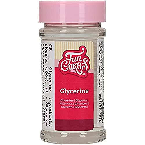 FunCakes Glycerin: Hält den Kuchen länger frisch, verbessert die Textur des hausgemachten Fondants, verhindert Kristallisation, 120 g. FunCakes Glycerin: Hält den Kuchen länger frisch, verbessert die Textur des hausgemachten Fondants, verhindert Kristallisation, 120 g. von FunCakes