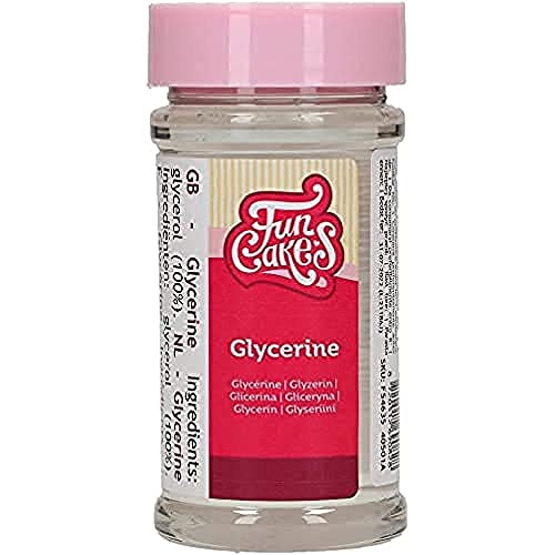 FunCakes Glycerin: Hält den Kuchen länger frisch, verbessert die Textur des hausgemachten Fondants, verhindert Kristallisation, 120 g. von FunCakes