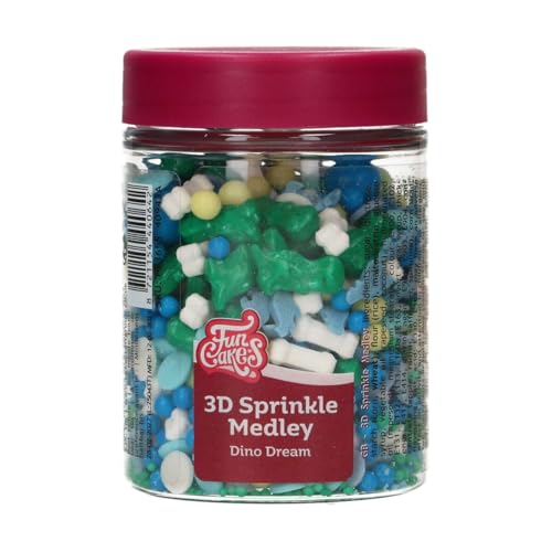 FunCakes 3D Sprinkle Medley Dino Dream: Zuckerstreusel, Guter Geschmack, gut zum Dekorieren von Kuchen, Torten und Cakes, Sprinkle Mix - 70g FunCakes 3D Sprinkle Medley Dino Dream: Zuckerstreusel, Guter Geschmack, gut zum Dekorieren von Kuchen, Torten und Cakes, Sprinkle Mix - 70g von FunCakes