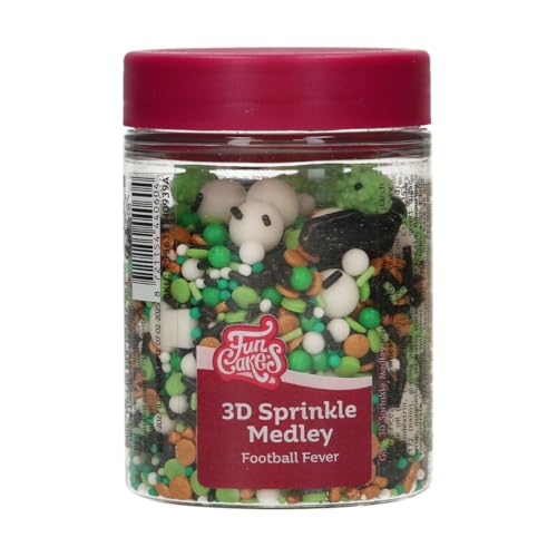 FunCakes 3D Sprinkle Medley Football Fever: Zuckerstreusel, Guter Geschmack, gut zum Dekorieren von Kuchen, Torten und Cakes, Sprinkle Mix - 70g FunCakes 3D Sprinkle Medley Football Fever: Zuckerstreusel, Guter Geschmack, gut zum Dekorieren von Kuchen, Torten und Cakes, Sprinkle Mix - 70g von FunCakes