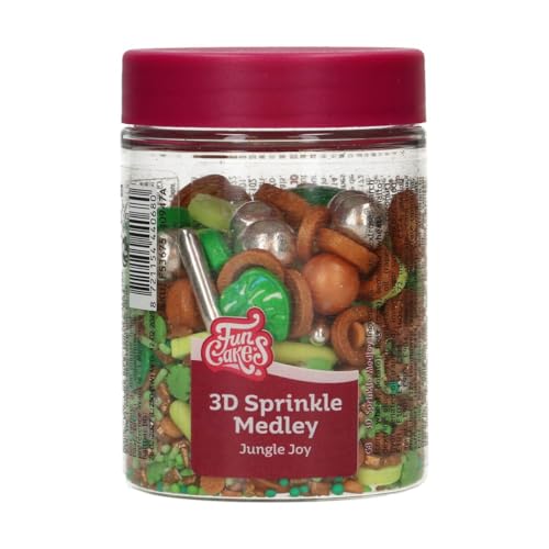 FunCakes 3D Sprinkle Medley Jungle Joy: Zuckerstreusel, Guter Geschmack, gut zum Dekorieren von Kuchen, Torten und Cakes, Sprinkle Mix - 70g FunCakes 3D Sprinkle Medley Jungle Joy: Zuckerstreusel, Guter Geschmack, gut zum Dekorieren von Kuchen, Torten und Cakes, Sprinkle Mix - 70g von FunCakes