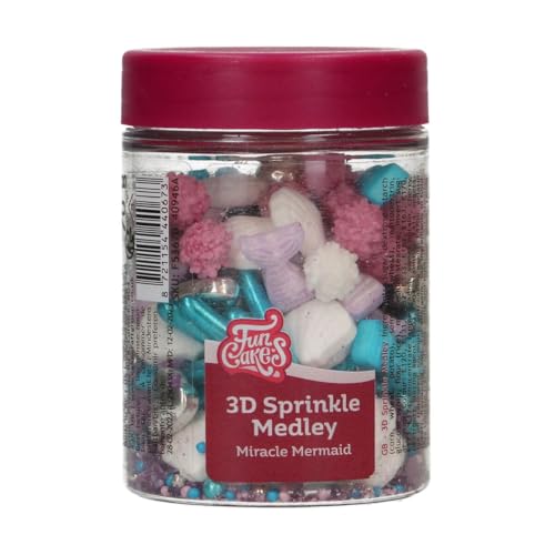 FunCakes 3D Sprinkle Medley Miracle Mermaid: Zuckerstreusel, Guter Geschmack, gut zum Dekorieren von Kuchen, Torten und Cakes, Sprinkle Mix - 70g FunCakes 3D Sprinkle Medley Miracle Mermaid: Zuckerstreusel, Guter Geschmack, gut zum Dekorieren von Kuchen, Torten und Cakes, Sprinkle Mix - 70g von FunCakes