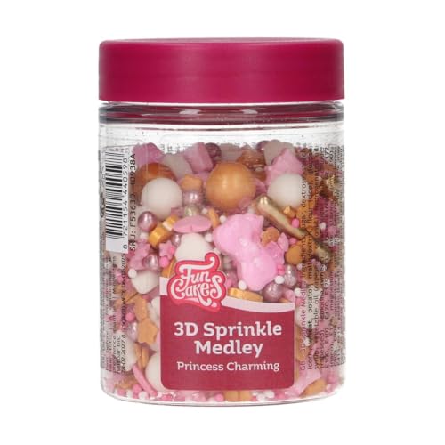 FunCakes 3D Sprinkle Medley Princess Charming: Zuckerstreusel, Guter Geschmack, gut zum Dekorieren von Kuchen, Torten und Cakes, Sprinkle Mix - 70g FunCakes 3D Sprinkle Medley Princess Charming: Zuckerstreusel, Guter Geschmack, gut zum Dekorieren von Kuchen, Torten und Cakes, Sprinkle Mix - 70g von FunCakes