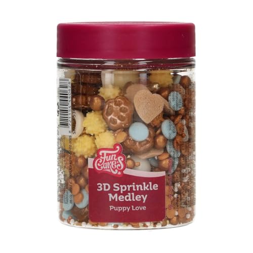 FunCakes 3D Sprinkle Medley Puppy Love: Zuckerstreusel, Guter Geschmack, gut zum Dekorieren von Kuchen, Torten und Cakes, Sprinkle Mix - 70g FunCakes 3D Sprinkle Medley Puppy Love: Zuckerstreusel, Guter Geschmack, gut zum Dekorieren von Kuchen, Torten und Cakes, Sprinkle Mix - 70g von FunCakes