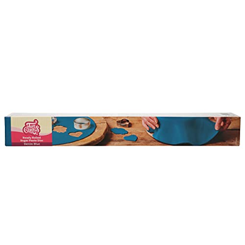 FunCakes Ausgerollte Rollfondant Disc Demin Blue: Köstliches Vanille-Aroma, bereits gerollt, einfach zu verwenden, perfekt für die Kuchendekoration, 430 g FunCakes Ausgerollte Rollfondant Disc Demin Blue: Köstliches Vanille-Aroma, bereits gerollt, einfach zu verwenden, perfekt für die Kuchendekoration, 430 g von FunCakes