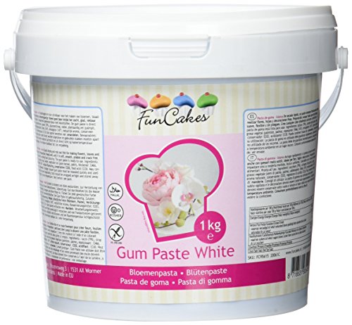 FunCakes Gum Paste / Blütenpaste Weiß -1kg- von FunCakes