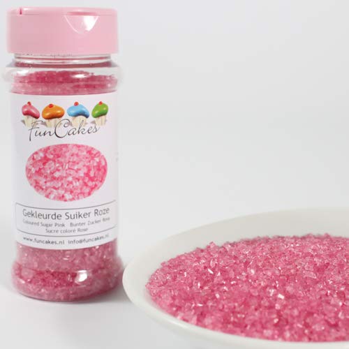 FunCakes G42615 Bunter Zucker Rosa 80 g von FunCakes