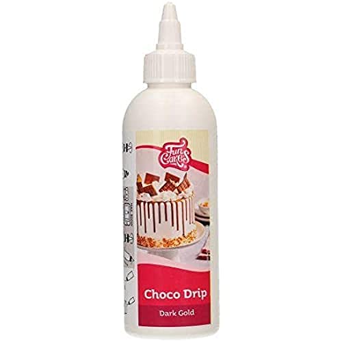 FunCakes Choco Drip Dunkelgold: Köstlicher Geschmack, Einfach zu Verwenden, Perfekt für Tropfkuchen, Drip Geschmack nach Schokolade. Wiederverschließbare Packung 180 g. FunCakes Choco Drip Dunkelgold: Köstlicher Geschmack, Einfach zu Verwenden, Perfekt für Tropfkuchen, Drip Geschmack nach Schokolade. Wiederverschließbare Packung 180 g. von FunCakes