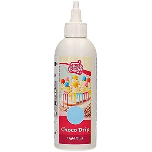 FunCakes Choco Drip Hellblau: Köstlicher Geschmack, Einfach zu Verwenden, Perfekt für Tropfkuchen, Drip Geschmack nach Schokolade. Wiederverschließbare Packung 180 g. FunCakes Choco Drip Hellblau: Köstlicher Geschmack, Einfach zu Verwenden, Perfekt für Tropfkuchen, Drip Geschmack nach Schokolade. Wiederverschließbare Packung 180 g. von FunCakes