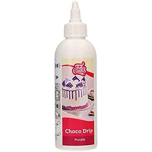 FunCakes Choco Drip Lila: Köstlicher Geschmack, Einfach zu Verwenden, Perfekt für Tropfkuchen, Drip Geschmack nach Schokolade. Wiederverschließbare Packung 180 g. FunCakes Choco Drip Lila: Köstlicher Geschmack, Einfach zu Verwenden, Perfekt für Tropfkuchen, Drip Geschmack nach Schokolade. Wiederverschließbare Packung 180 g. von FunCakes