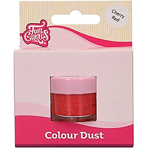 FunCakes Color Dust Cherry Red: Farbpulver für Lebensmittel, für die Kuchendekoration, Halal-zertifiziert von FunCakes