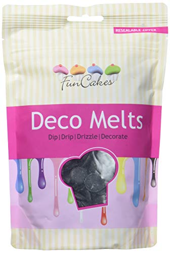 FunCakes Deco Melts -Schwarz- 2x250g von FunCakes