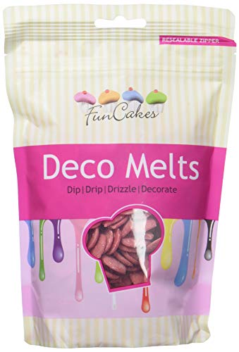 FunCakes Deko Melts, rot (1 x 250 g) von FunCakes