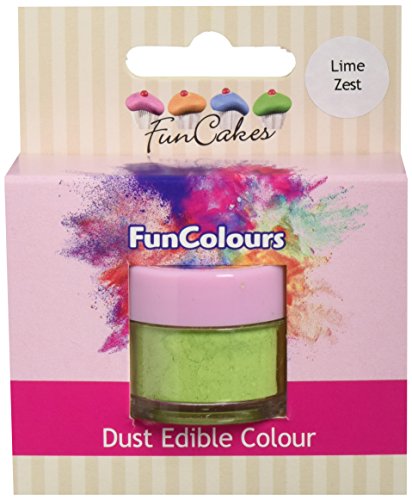 FunCakes Edible FunColours Dust - Lime Zest, 5er Pack (5 x 1 g) von FunCakes
