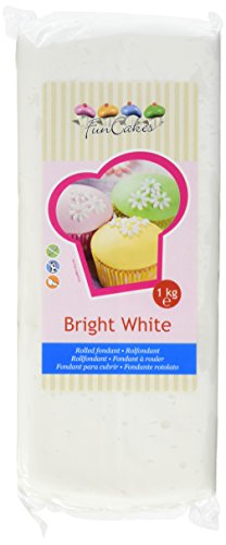 FunCakes Fondant hellweiß Vanille, 1er Pack (1 x 1 kg) von FunCakes