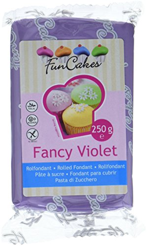 FunCakes Fondant -Fancy violett, 4er Pack (4 x 250 g) von FunCakes