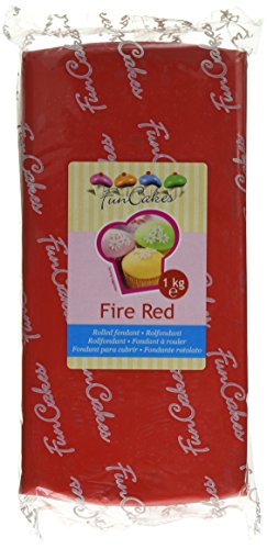 FunCakes Fondant Fire Red: Einfach zu Verwenden, Glatt, Elastisch, Weich und Schmeidig, Perfekt zum Dekorieren von Torten, Halal, Koscher und Glutenfrei. 1 kg, FC97360 , Feuerrot FunCakes Fondant Fire Red: Einfach zu Verwenden, Glatt, Elastisch, Weich und Schmeidig, Perfekt zum Dekorieren von Torten, Halal, Koscher und Glutenfrei. 1 kg, FC97360 , Feuerrot von FunCakes