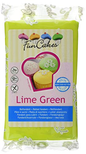 FunCakes Fondant -Lime grün (1 x 250 g) von FunCakes
