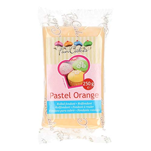FunCakes Fondant -Pastel Orange 4er Pack (4 x 250 g) von FunCakes