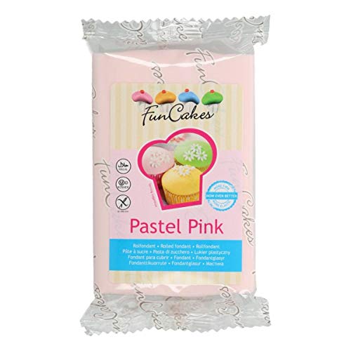 FunCakes Fondant -Pastel Pink 4er Pack (4 x 250 g) von FunCakes