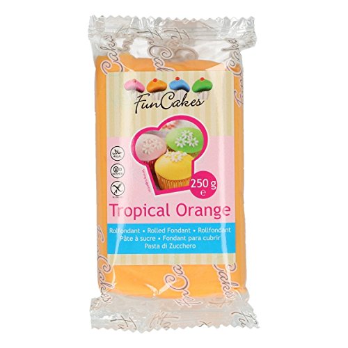 FunCakes Fondant Tropical Orange 250g von FunCakes