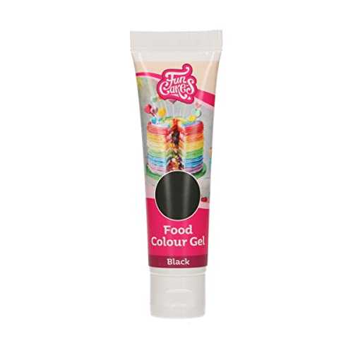FunCakes Food Colour Gel Schwarz: Hochkonzentrierte Lebensmittelfarbe für Teig, Creme, Fondant, Marzipan. Einfache Dosierung. Einzelne Tropfen, um lebendige Farben zu erzeugen. Halal. 30 g. FunCakes Food Colour Gel Schwarz: Hochkonzentrierte Lebensmittelfarbe für Teig, Creme, Fondant, Marzipan. Einfache Dosierung. Einzelne Tropfen, um lebendige Farben zu erzeugen. Halal. 30 g. von FunCakes