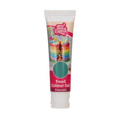 FunCakes Food Colour Gel Smaragd: Hochkonzentrierte Lebensmittelfarbe für Teig, Creme, Fondant, Marzipan. Einfache Dosierung. Einzelne Tropfen, um lebendige Farben zu erzeugen. Halal. 30 g. FunCakes Food Colour Gel Smaragd: Hochkonzentrierte Lebensmittelfarbe für Teig, Creme, Fondant, Marzipan. Einfache Dosierung. Einzelne Tropfen, um lebendige Farben zu erzeugen. Halal. 30 g. von FunCakes