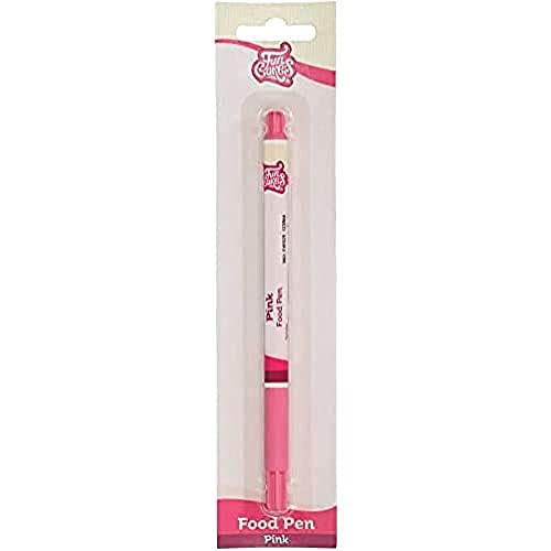 FunCakes Food Pen Rosa: Lebensmittelfarbstift mit 100% essbarer Tinte, flexible Spitze für dicke und dünne Linien, ideal zum Personalisieren, schnelle Trocknungszeit, Halal-zertifiziert von FunCakes