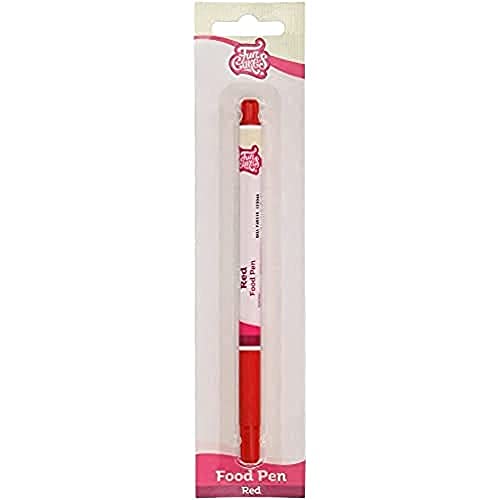 FunCakes Food Pen Rot: Lebensmittelfarbe Stifte, flexible Spitze für dicke und dünne Linien, Essbarer Stift für Kekse , Kuchen, Fondant und mehr, ideal zum Personalisieren, Halal-zertifiziert FunCakes Food Pen Rot: Lebensmittelfarbe Stifte, flexible Spitze für dicke und dünne Linien, Essbarer Stift für Kekse , Kuchen, Fondant und mehr, ideal zum Personalisieren, Halal-zertifiziert von FunCakes