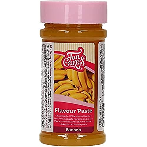 FunCakes Geschmackpaste Banane: Lebensmittelpaste, großartiger Geschmack, perfekt zum Dekorieren von Kuchen, geeignet für Teig und Füllungen. 120 g. von FunCakes