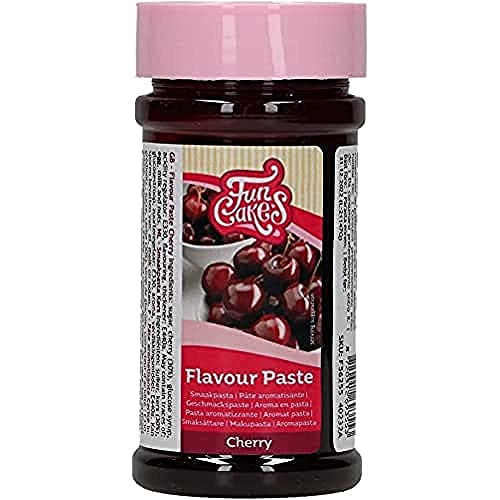 FunCakes Geschmackpaste Kirsche: Lebensmittelaroma, großartiger Geschmack, perfekt zum Dekorieren von Kuchen, geeignet für Teig und Füllungen. 120 g. von FunCakes
