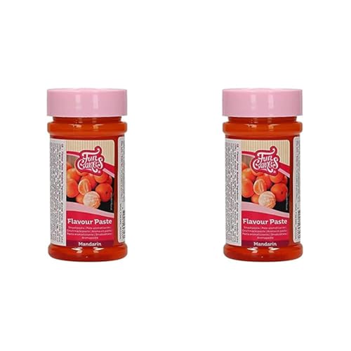 FunCakes Geschmackpaste Mandarine: Lebensmittelpaste, großartiger Geschmack, perfekt zum Dekorieren von Kuchen, geeignet für Teig und Füllungen. 120 g. (Packung mit 2) von FunCakes