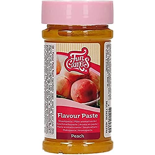 FunCakes Geschmackpaste Pfirsich: Lebensmittelpaste, großartiger Geschmack, perfekt zum Dekorieren von Kuchen, geeignet für Teig und Füllungen. 120 g. von FunCakes