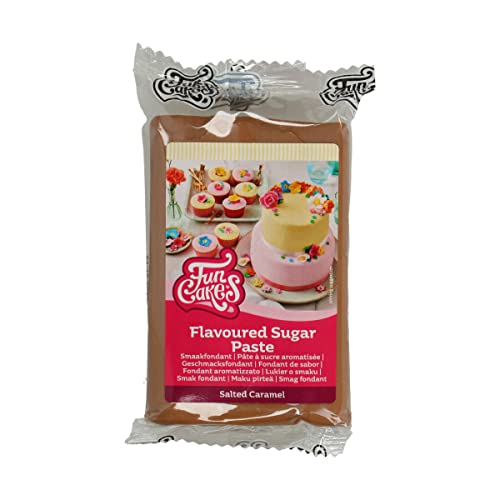 FunCakes Geschmacksfondant Gesalzenes Karamell: Köstlicher Geschmack, einfach auszurollen, Rollfondant, Karamellfarbe, Perfekt für Kuchen, Cupcakes und Kekse. Halal, koscher und glutenfrei. 250 g FunCakes Geschmacksfondant Gesalzenes Karamell: Köstlicher Geschmack, einfach auszurollen, Rollfondant, Karamellfarbe, Perfekt für Kuchen, Cupcakes und Kekse. Halal, koscher und glutenfrei. 250 g von FunCakes