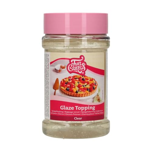 FunCakes Glaze Topping: Cake Topping, Kuchen-Glasur Belag, Spiegelüberzug Perfekt zum Dekorieren von Kuchen, Dessert Topping. 375 g von FunCakes