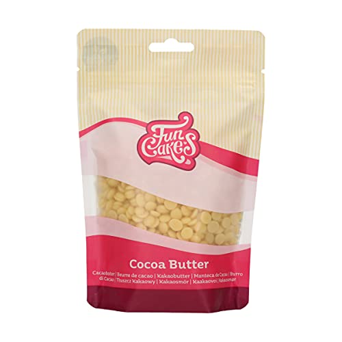 FunCakes Kakaobuttertropfen: 100% vegan, kann bei der Herstellung von Pralinen verwendet werden, verdünnte geschmolzene Deko-Melts. 200 g. FunCakes Kakaobuttertropfen: 100% vegan, kann bei der Herstellung von Pralinen verwendet werden, verdünnte geschmolzene Deko-Melts. 200 g. von FunCakes