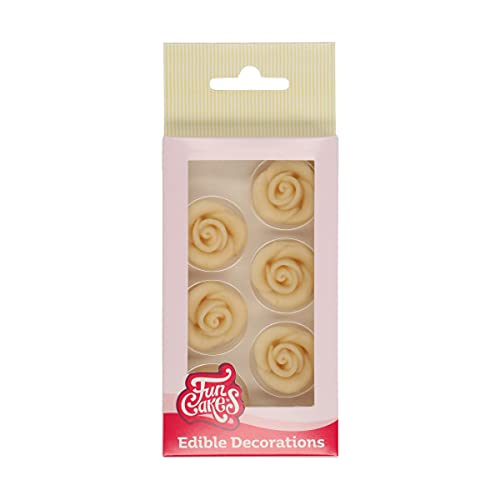 FunCakes Marzipan Dekorationen Rosen Weiß Set/6 FunCakes Marzipan Dekorationen Rosen Weiß Set/6 von FunCakes