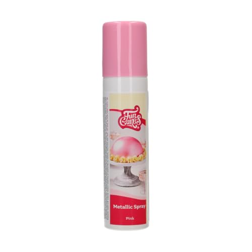 FunCakes Metallic Spray Baby Pink: Lebensmittelfarbe Spray, Sprühen Sie ganz einfach eine metallische Schicht auf Torten, perfekt für die Tortendekoration 100 ml FunCakes Metallic Spray Baby Pink: Lebensmittelfarbe Spray, Sprühen Sie ganz einfach eine metallische Schicht auf Torten, perfekt für die Tortendekoration 100 ml von FunCakes