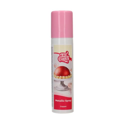 FunCakes Metallic-Spray Kupfer: Färbespray, Sprühen Sie ganz einfach eine metallische Schicht auf Torten, perfekt für die Tortendekoration. 100 ml. von FunCakes