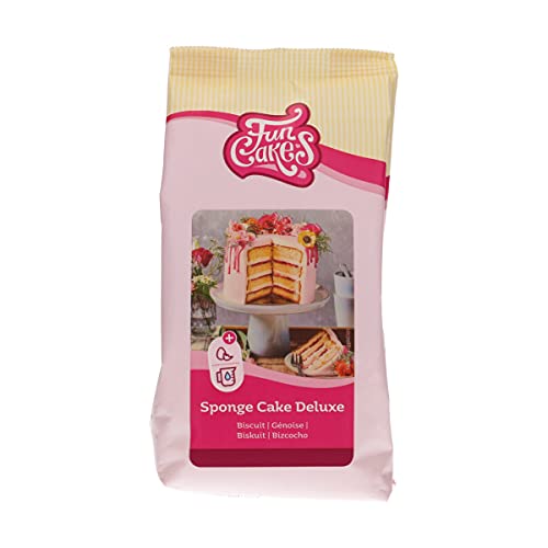 FunCakes Mix für Biskuit Deluxe: Einfach zu verwenden, wunderbar leichter Biskuitkuchen, perfekt für die Kuchendekoration, Konditorqualität, Kuchenbasis, Halal., 500 g FunCakes Mix für Biskuit Deluxe: Einfach zu verwenden, wunderbar leichter Biskuitkuchen, perfekt für die Kuchendekoration, Konditorqualität, Kuchenbasis, Halal., 500 g von FunCakes