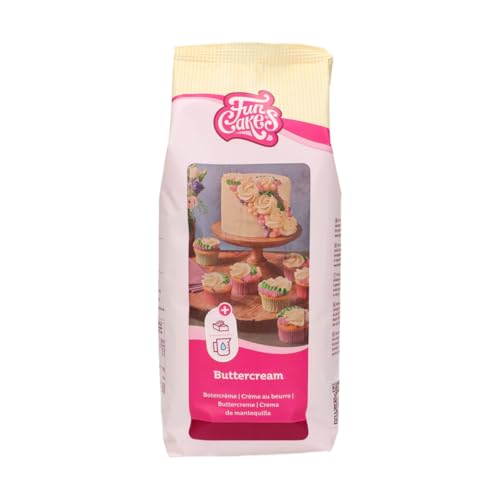 FunCakes Mix für Buttercreme: Einfach zu verwenden, cremig, perfekt zum Dekorieren, Abdecken und Füllen von Kuchen, Belag auf Cupcakes, Halal., 1 kg FunCakes Mix für Buttercreme: Einfach zu verwenden, cremig, perfekt zum Dekorieren, Abdecken und Füllen von Kuchen, Belag auf Cupcakes, Halal., 1 kg von FunCakes