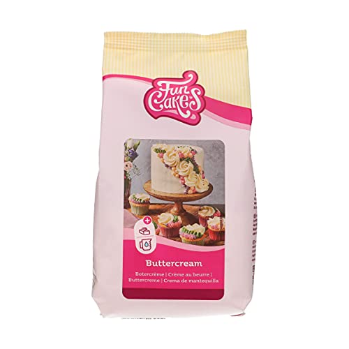 FunCakes Mix für Buttercreme: Einfach zu verwenden, cremig, perfekt zum Dekorieren, Abdecken und Füllen von Kuchen, Belag auf Cupcakes, Halal., 500 g von FunCakes
