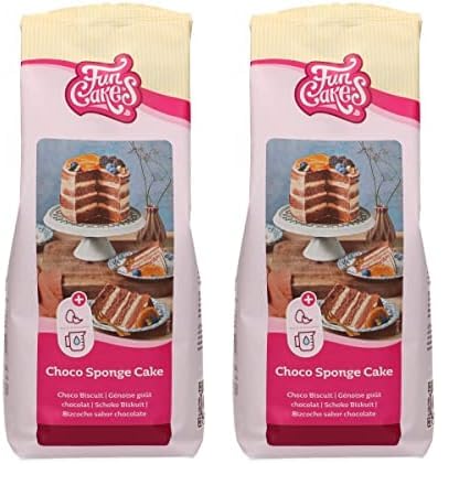 FunCakes Mix für Choco Biskuitkuchen: Einfach zu verwenden, wunderbar leichter Schokoladenkuchen, perfekt für die Kuchendekoration, Konditorqualität, Schokoladenkuchenbasis, Halal., 1 kg von FunCakes
