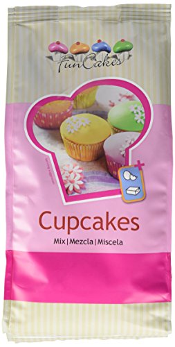 FunCakes Mix für Cupcakes: Einfach zu verwenden, perfekt gleichmäßige Cupcakes, Mini Cupcakes oder Laibkuchen, Vanillegeschmack, Konditorqualität, Halal. 1 kg. von FunCakes
