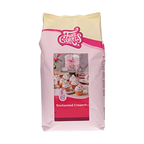 FunCakes Mix für Enchanted Cream: Einfach zu verwendende, sehr leichte und flauschige schneeweiße Creme, 4 kg von FunCakes